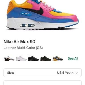 Nike Air Max 90 Colorful Leather Sneakers
